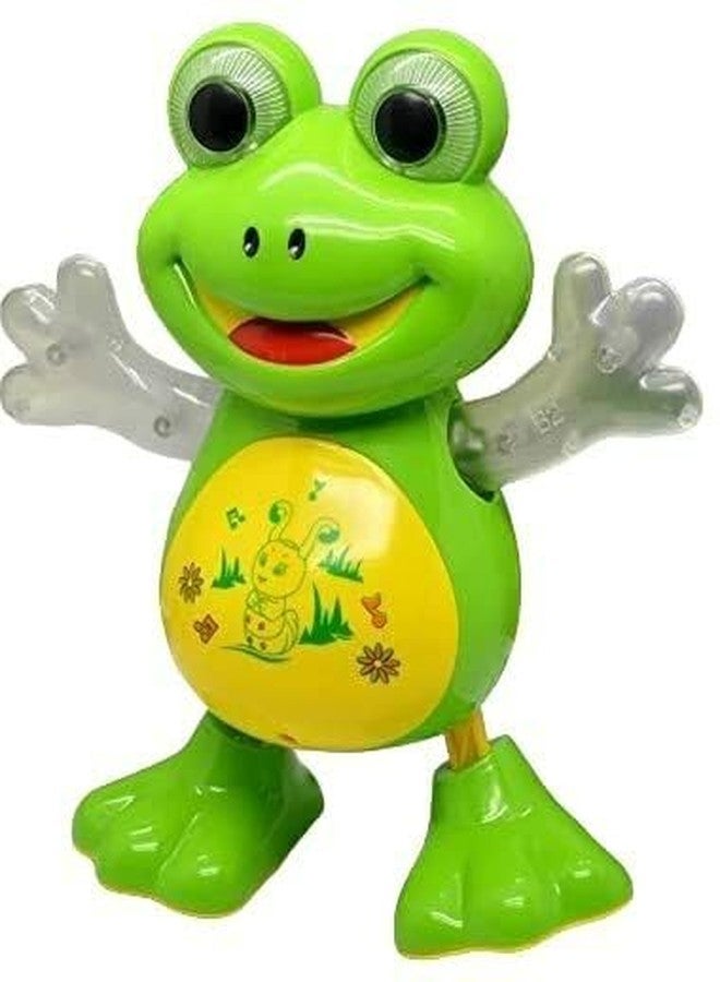 HDA GROUP Musical Sound Toy Dancing Frog Toy with Vibrant Light Effect & Musial Sound for Kids 3+ Years | Fun Musical Learning Toy with Lights & Sounds - Encourages Creativity (Multicolor) - Image 1